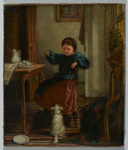 Mädchen und Hund