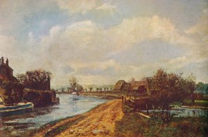 Der Kanal in Rickmansworth, 1908 1935 von John William Buxton Knight