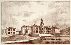 Das Irrenhaus von Newcastle upon Tyne, Coxlodge, ca. 1829