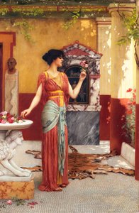 Der Blumenstrauß, 1899 von John William Godward