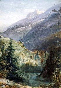 Auf der Straße von Sepey, Schweiz von John William Inchbold