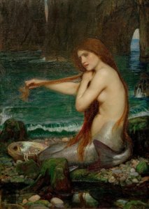 Eine Meerjungfrau von John William Waterhouse