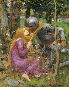 Eine Studie für "La Belle Dame sans Merci", ca. 1893 von John William Waterhouse