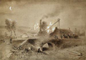 Grubenanlage und Eisenbahn