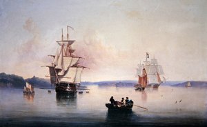 Saltash Creek - In der Nähe von Plymouth von John Wilson Carmichael