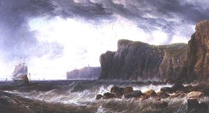 Schiffe vor Guernsey in der Nähe von Prevost