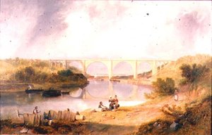 Victoria-Brücke über den Fluss Wear von John Wilson Carmichael