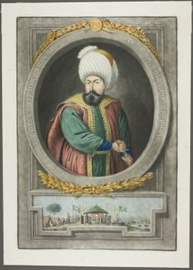 Othman Kahn I, aus Porträts der Kaiser der Türkei von John Young