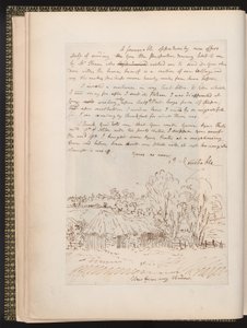 Autographenbrief von John Constable an John Thomas Smith, aus Memoirs of the Life of John Constable, von Charles Robert Leslie, gedruckt von James Carpenter von John Constable