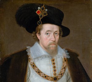 James VI und I, 1566 - 1625. König von Schottland 1567 - 1625. König von England und Irland 1603 - 1625