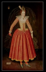 Lucy Harrington, Gräfin von Bedford, in einem Maskenkostüm entworfen von Inigo Jones, 1606