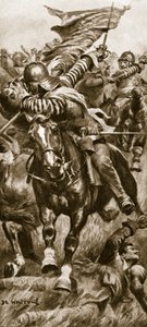 Leutnant John Smith erobert das königliche Standard bei Edgehill zurück von John de Walton