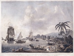 Ansicht der Matavai-Bucht, Tahiti