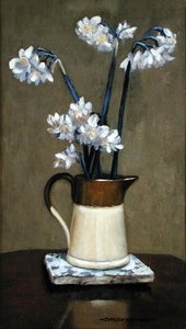 Ein Krug mit Narzissen von Johnson Hayward