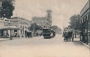 Old Court House Street von Süden. Kalkutta, ca. 1910 von Johnston and Hoffmann