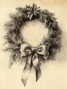 Eleganter Weihnachtskranz