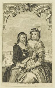 Doppelporträt von Corfitz Ulfeldt und seiner Frau Leonora Christina, 1754 von Jonas Haas