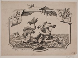 Titelvignette. Amphitrite auf dem Meer