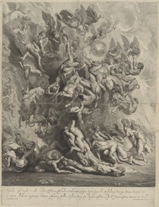 Der Fall der Verdammten von Jonas Suyderhoff, after Sir Peter Paul Rubens