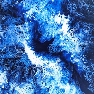 Tiefblauer Ozeanfluss von Jonas Weikel