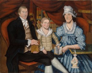 Porträt von George Eliot und Familie