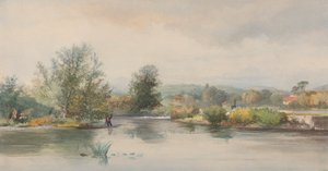 Punt auf einem Fluss von Jonathan Needham