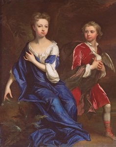 Lady Catherine und der ehrenwerte Robert Herbert, ca. 1709-10 von Jonathan Richardson