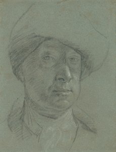 Selbstporträt mit Stoffhut von Jonathan Richardson the Elder