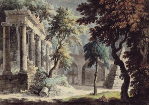 Der Tempel des Saturn (Römische Ruinen) von Jonathan Skelton