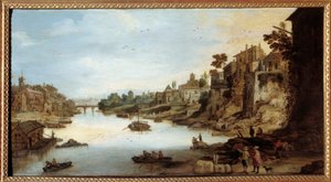 Ansicht des Tiber in Rom