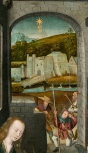 Triptychon von Bethlehem, ca. 1540 von Joos van (attr. to) Cleve