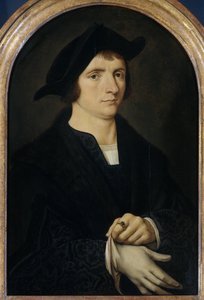 Porträt von Joris Vezeleer von Joos van Cleve (copy after)