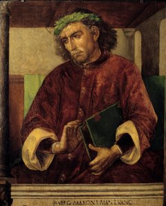 Porträt von Vergil (Virgilio, 70-19 v. Chr.), römischer Dichter und Schriftsteller. Gemälde von Justus von Gent (1435-1480) von Joos van Gent (fl.1460 75)