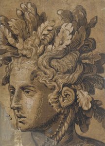 Dryadenkopf nach Frans Floris, ca. 1555 von Joos van Gietleughen