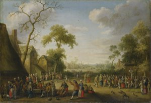 Dorfszene, 1637 von Joost Cornelisz. Droochsloot