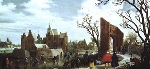 Winter, 1624 von Joost Cornelisz. Droochsloot
