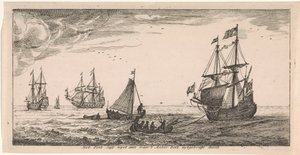 Schiffe auf See von Joost van Geel