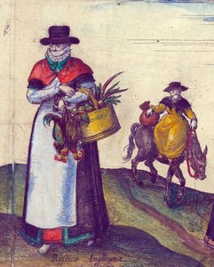 Landvolk auf dem Weg zum Markt, 1598 (Detail)