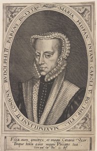 Georg Hoefnagel - Maria von Österreich, Heilige Römische Kaiserin von Joris Hoefnagel