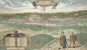 Karte von Krakau, aus 