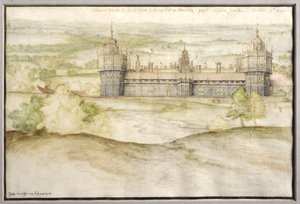 Ansicht des Nonsuch-Palastes in Surrey, 1567-8
