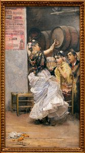 Tanz Bulería (Flamenco) - Gemälde von José García Ramos (1852-1912) von José García Ramos