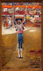 Das Hissen der Banner - Gemälde von Jose Garcia Ramos (1852-1912) - Museum der Schönen Künste von Sevilla, Spanien von José García Ramos