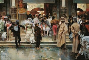 Verlassen des Maskenballs von José García Ramos