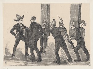 Hinrichtung von Jesus Bruno Martinez, 1892 von José Guadalupe Posada