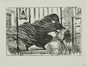 Illustration für eine Geschichte von José Guadalupe Posada