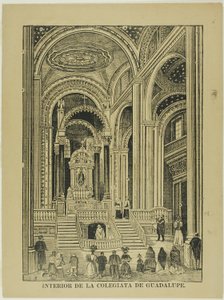 Innenraum der Kollegiatkirche von Guadalupe von José Guadalupe Posada