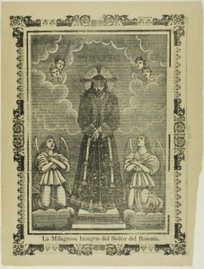 Das wunderbare Bildnis des Herrn der Rettung von José Guadalupe Posada