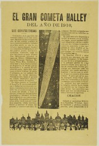 Der große Halleysche Komet, 1899, veröffentlicht 1910 von José Guadalupe Posada