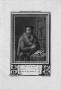 Porträt von Juan Luis Vives 1492-1540, 1791